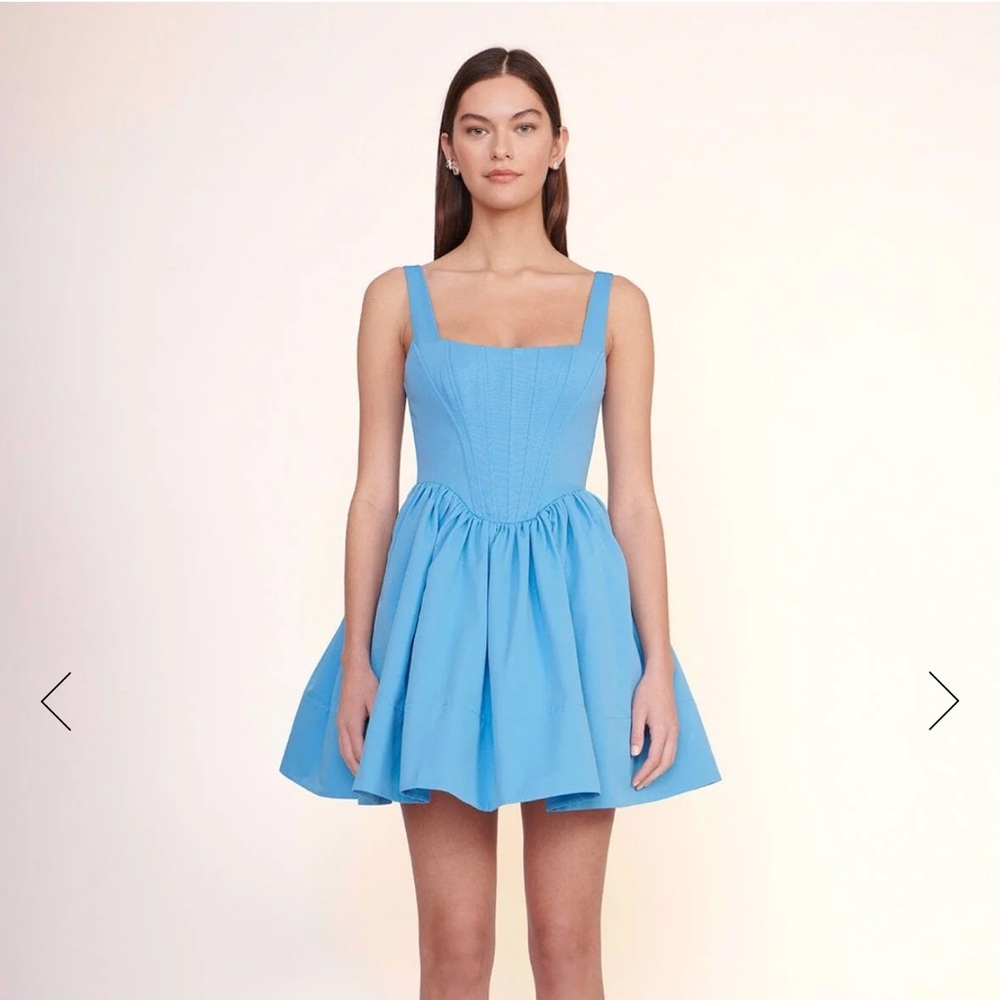 WORN 2, 💯 Condition Staud Landscape Dress Azure- SZ 6